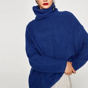 Zara - Chunky Knit Turtleneck Sweater
